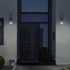 Rombe udendørs væglampe med sensor, 1 lyskilde^Näve Hot