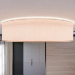 Rondo loftslampe, beige, Ø 60 cm^TK Lighting Discount