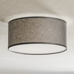 TK Lighting Rondo loftslampe, grå, Ø 30 cm