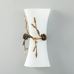 Kögl Rosa væglampe med glasskærm