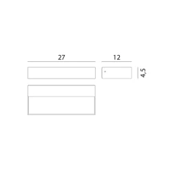 Rotaliana InOut W2 Indoor LED-væglampe 2.700 K