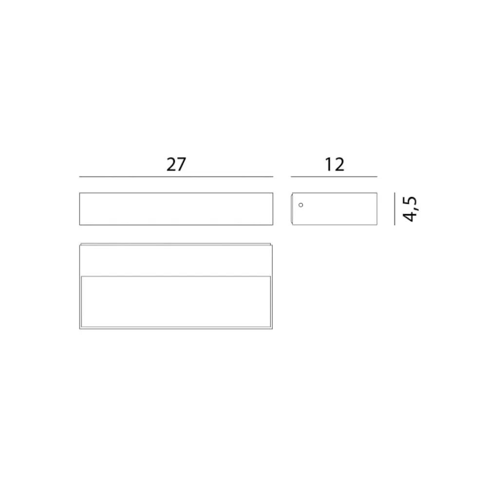 Rotaliana InOut W2 Indoor LED-væglampe 2.700 K