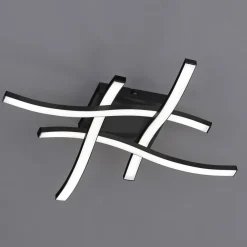 Reality Leuchten Loftlamper>Route LED-loftlampe i sort, 4 lyskilder