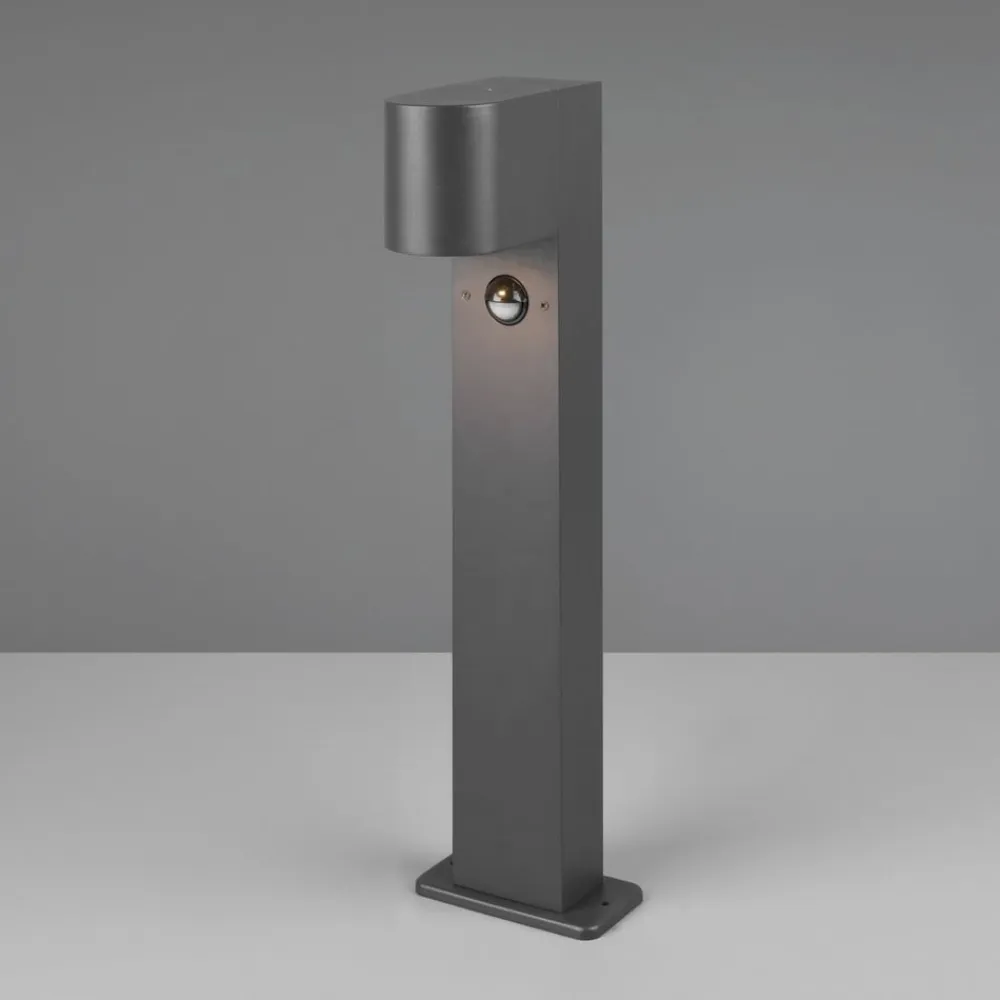 Trio Lighting Sokkellamper Med Sensor|Sokkellamper>Roya sokkellampe, bevægelsessensor, antracit