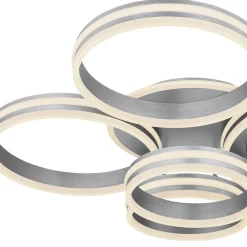 Rubio LED-loftlampe, længde 114 cm, grå, CCT, 5 lyskilder^Globo Sale