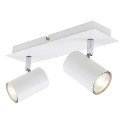 Run loftslampe, drejelig, 2-lys, hvid^Briloner Hot