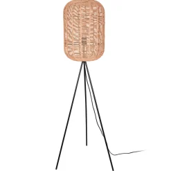 Trio Lighting Runa gulvlampe med sisalskærm