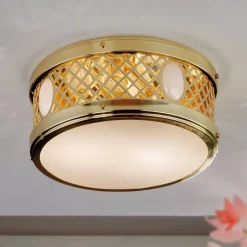 ORION Loftlamper>Rund ALT WIEN loftlampe i poleret messing