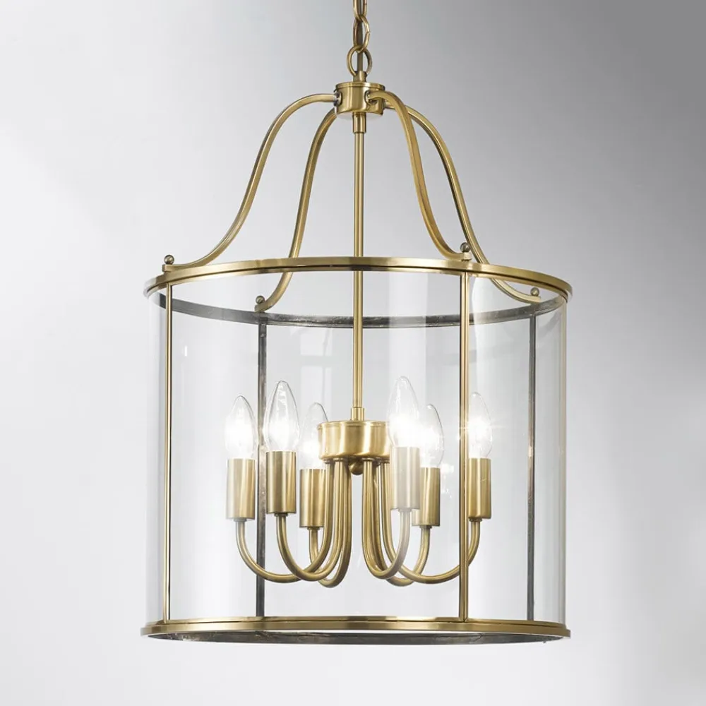 Rund lanterneform - hængelampen Rieka, 43 cm^ORION Hot