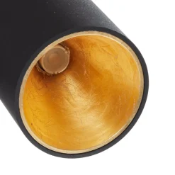 Rund Polasso LED-loftlampe, sort-guld^EGLO Outlet