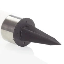 Globo Rund solcellelampe Valea i stål