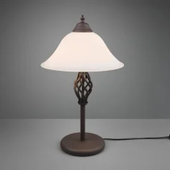 Trio Lighting Rustica bordlampe med snorekontakt, rust