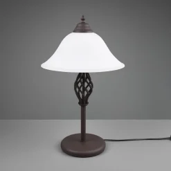 Trio Lighting Rustica bordlampe med snorekontakt, rust