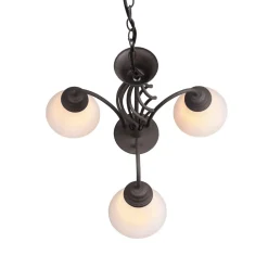 Trio Lighting Rustica hængelampe, rustfarvet, 3 lyskilder