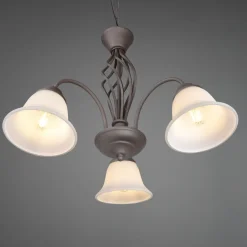 Trio Lighting Rustica hængelampe, rustfarvet, 3 lyskilder