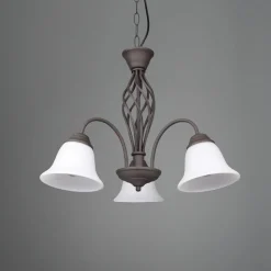 Trio Lighting Rustica hængelampe, rustfarvet, 3 lyskilder