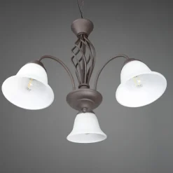 Trio Lighting Rustica hængelampe, rustfarvet, 3 lyskilder