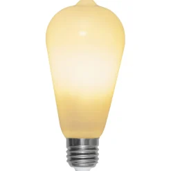 Rustik E27 ST64 LED-pære 6,5W 3-tr.-dæmpning, opal^STAR TRADING Clearance