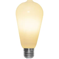 Rustik E27 ST64 LED-pære 6,5W 3-tr.-dæmpning, opal^STAR TRADING Clearance