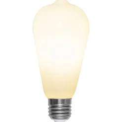 Rustik E27 ST64 LED-pære 6,5W 3-tr.-dæmpning, opal^STAR TRADING Clearance