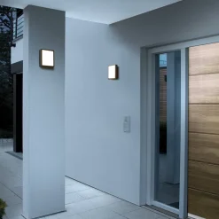 HB 107 udendørs LED-væglampe kvadrat, frontal^RZB Outlet