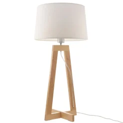 Aluminor Sacha LT bordlampe i stof og træ