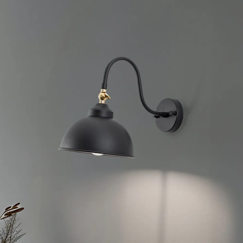 Saglam 3742 væglampe, justerbar, sort^Opviq Clearance