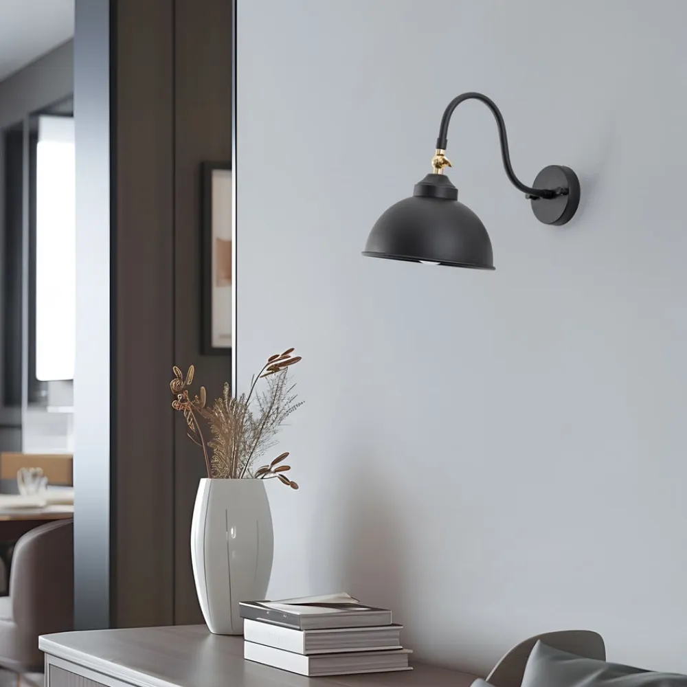 Saglam 3742 væglampe, justerbar, sort^Opviq Clearance