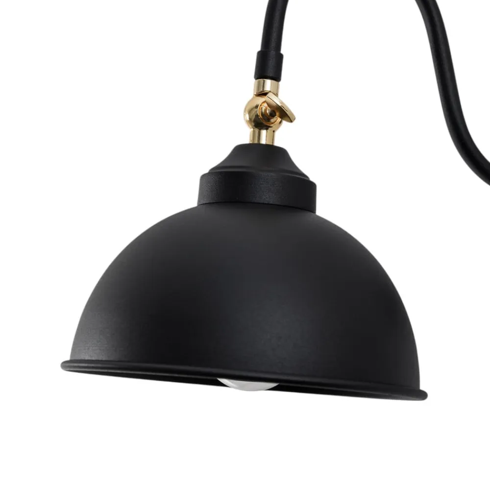 Saglam 3742 væglampe, justerbar, sort^Opviq Clearance