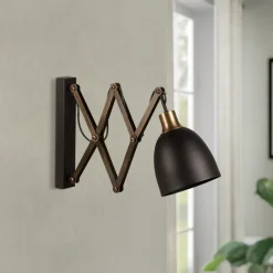 Opviq Sakselampe Sivani MR-725 sort/guld antik