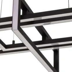 Salinas LED-hængelampe, 3.000 K, mat sort^Trio Lighting Outlet