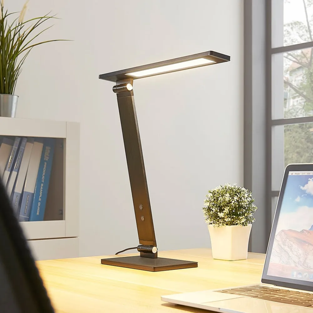 Salome - dæmpbar LED skrivebordlampe, sort^Lucande Hot