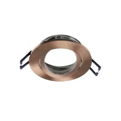 Deko-Light Loftlamper|Loftlamper>Samsola forsænket loftlampe, kobberfarvet, Ø 8 cm, metal