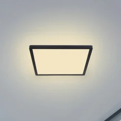 Sapana LED-loftlampe, kantet, kan dæmpes, sort^Globo