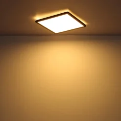 Sapana LED-loftlampe, kantet, kan dæmpes, sort^Globo