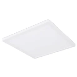 Globo Sapana LED-loftlampe, kantet, kan dæmpes, hvid