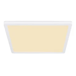 Globo Sapana LED-loftlampe, kantet, kan dæmpes, hvid