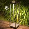FARO BARCELONA Saura solcelle LED-sokkelampe med bevægelsesdetektor