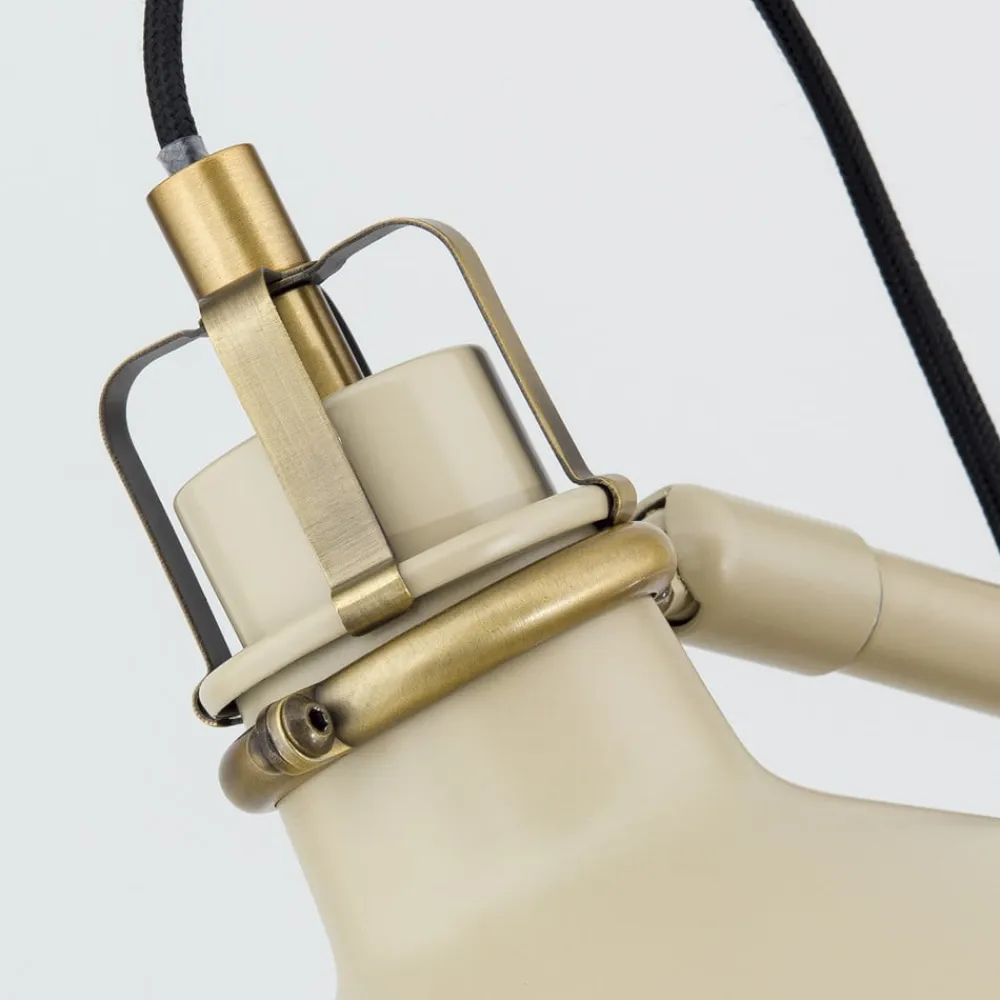 ORION Gulvlamper>Schiller gulvlampe, khaki, metal, 153 cm høj, justerbar