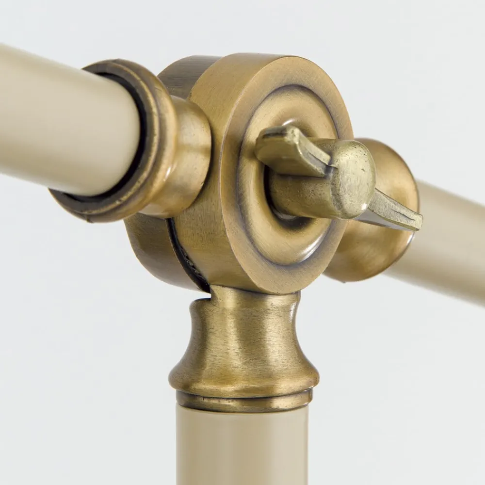 ORION Gulvlamper>Schiller gulvlampe, khaki, metal, 153 cm høj, justerbar