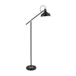 ORION Schiller gulvlampe, sort, metal, 153 cm, justerbar