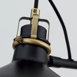 ORION Schiller gulvlampe, sort, metal, 153 cm, justerbar