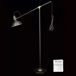 ORION Schiller gulvlampe, sort, metal, 153 cm, justerbar