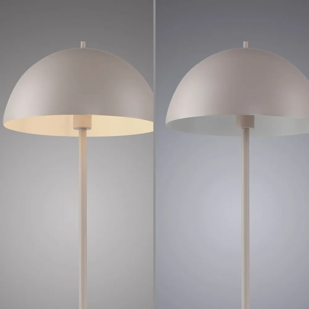 Gulvlampe Ali, Sandbrise, jern, E27^Schöner Wohnen New