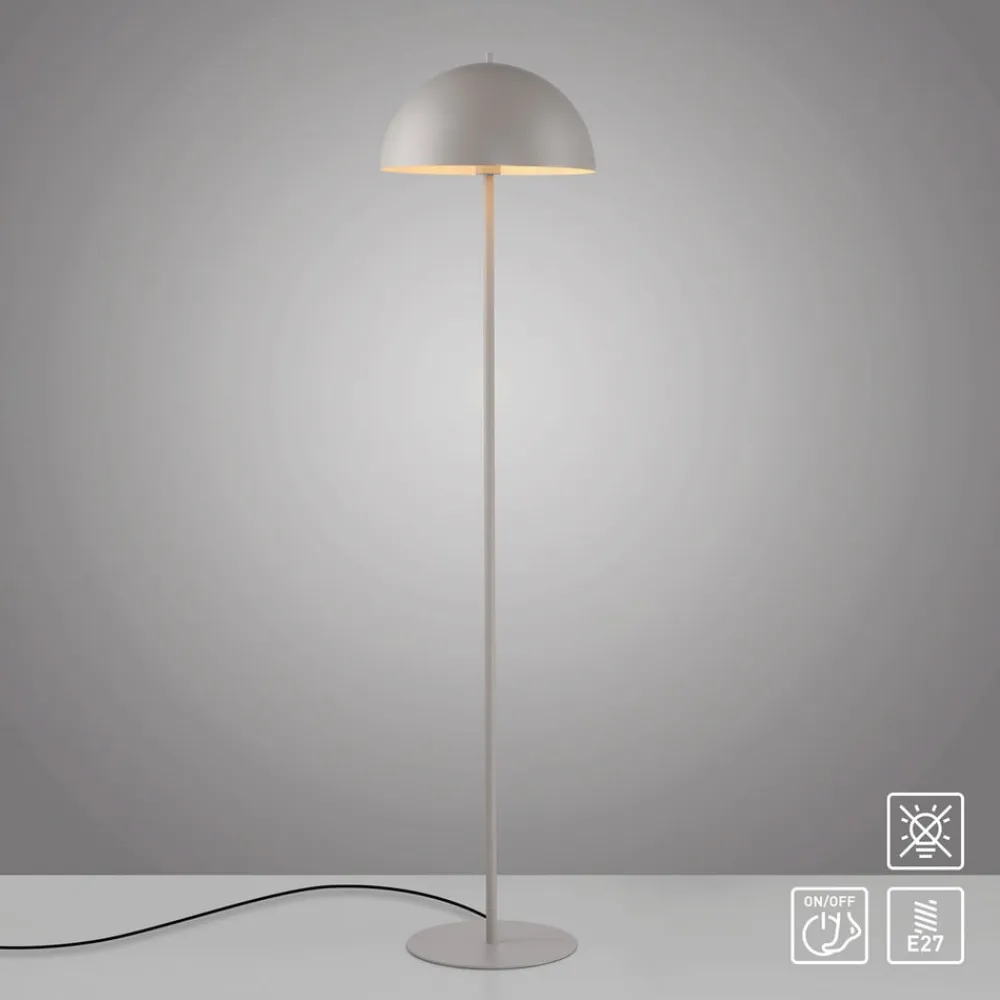 Gulvlampe Ali, Sandbrise, jern, E27^Schöner Wohnen New