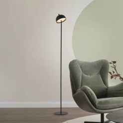 SCHÖNER WOHNEN LED-akku-gulvlampe Bellies, sort, IP54^Schöner Wohnen Online