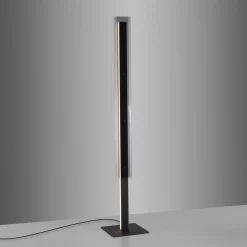 SCHÖNER WOHNEN LED-gulvlampe Lena, jern, sort, dæmper^Schöner Wohnen Sale