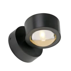 Schöner Wohnen SCHÖNER WOHNEN LED-væglampe Chia, sort, 3.000 K, op/ned