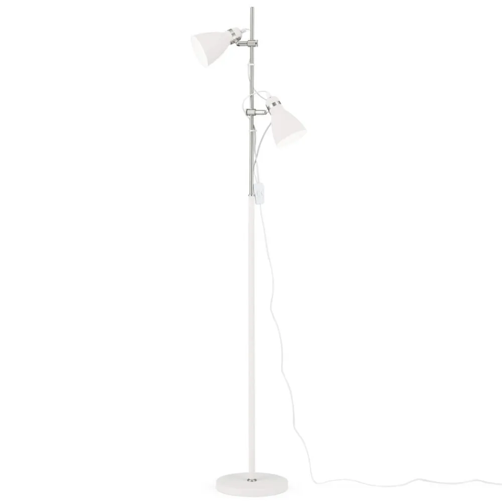 School gulvlampe med to spot, hvid^ORION