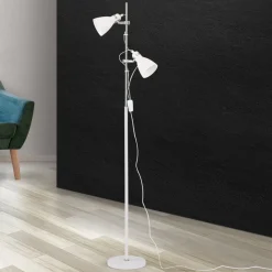 School gulvlampe med to spot, hvid^ORION